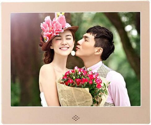 Digital Photo Frames 8-Inch Slim Design 4: 3 Positive Screen Ratio Support Picture Music Video Play (Silver) (Gold) in Kuwait