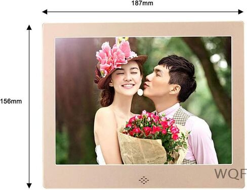 Digital Photo Frames 8-Inch Slim Design 4: 3 Positive Screen Ratio Support Picture Music Video Play (Silver) (Gold) in Kuwait