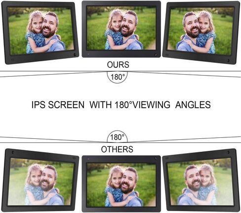 Digital Photo Frame WiFi 11.6 Inch with A High Definition 1920 * 1080 Resolution, Touch Button Eletronic Photo Frame with Motion Sensor Automatic Multimedia Player Gift in Kuwait