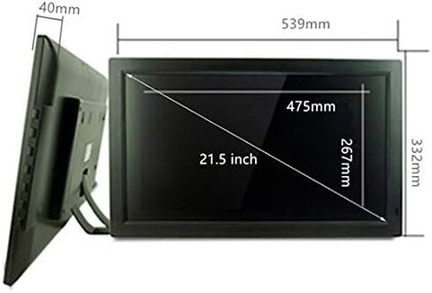 Digital Photo Frames 21.5 Inch HD 1920 × 1080 Resolution High Brightness Display Advertising Player Promotional Video Player Wall Mounted Black Photo Frame Clock Calendar in Kuwait
