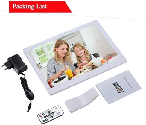 Photo Digital Photo Frame 13 Inch with Motion Sensor and Remote Control Digital Photo Frames 16:9 Widescreen Led Screen Digital Picture Frame in Kuwait