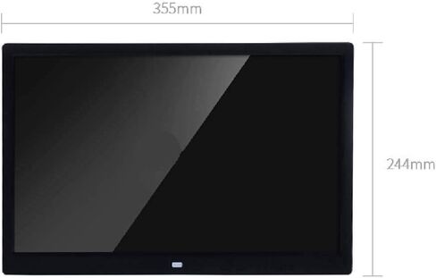 Photo Frame 15-inch high-Definition LED Digital Electronic Commercial Advertising Machine Supports Calendar, Clock, Video/Music Playback Gift (Black) in Kuwait