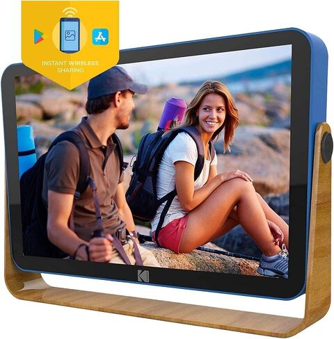 Digital Picture Frames Digital Photo Frame 10 inch Wlan Rechargeable, 16GB RAM Wifi Electronic Photo Frame with Photo/Video/Calendar/Alarm Clock/Weather and Location Updates photo frame digital in Kuwait