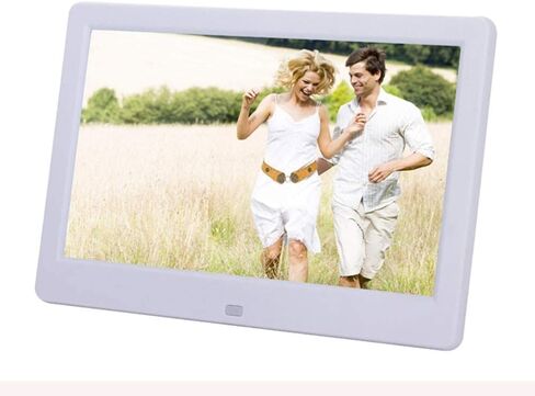 13 Inch Digital Photo Frame Alarm Clock Slideshow Mp3/4 Player Remote Control Kit,White (Black) (White) in Kuwait