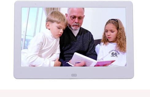 13 Inch Digital Photo Frame Alarm Clock Slideshow Mp3/4 Player Remote Control Kit,White (Black) (White) in Kuwait