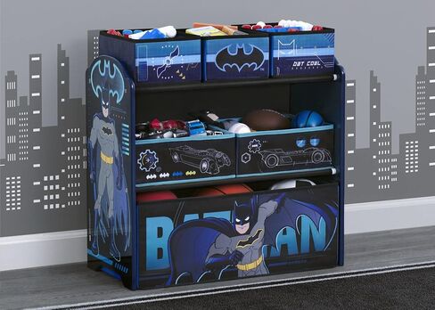 Delta Children Design & Store 6 Bin Toy Storage Organizer, Batman in Kuwait