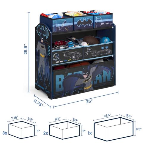 Delta Children Design & Store 6 Bin Toy Storage Organizer, Batman in Kuwait