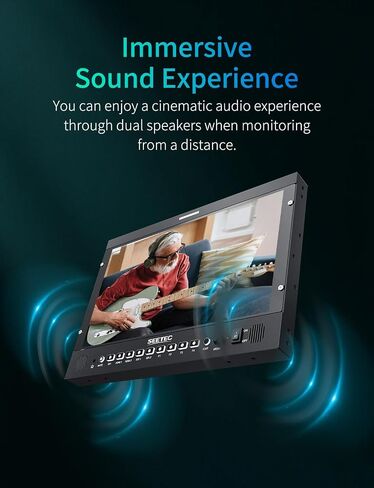 P173 PRO 17.3" 1000nit Broadcast Director Production Monitor with 3G-SDI HDMI Input Output, HDMI Support 4K 60, LUT Waveform HDR, Built-in Speaker, for Commercial, Filmmaking, Live Streaming in Kuwait