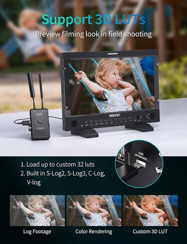 P173 PRO 17.3" 1000nit Broadcast Director Production Monitor with 3G-SDI HDMI Input Output, HDMI Support 4K 60, LUT Waveform HDR, Built-in Speaker, for Commercial, Filmmaking, Live Streaming in Kuwait
