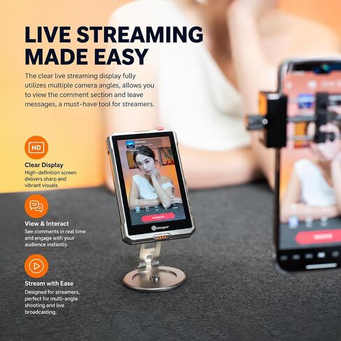 Magnetic Phone Wireless Selfie Monitor Screen for Android/iPhone in Kuwait