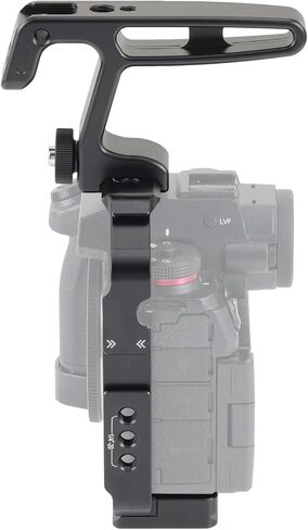 Half Camera Cage for Panasonic LUMIX S1R II / S1 II / S1 IIE | with NATO Top Handle Kit，Built-in Arca-Swiss Quick Release Plate, Cold Shoe, 1/4"-20 & 3/8"-16 Threaded Holes in Kuwait