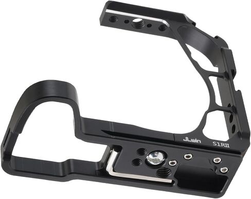 Half Camera Cage for Panasonic LUMIX S1R II / S1 II / S1 IIE | with NATO Top Handle Kit，Built-in Arca-Swiss Quick Release Plate, Cold Shoe, 1/4"-20 & 3/8"-16 Threaded Holes in Kuwait