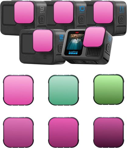 ND Filter Set for GoPro Hero 13/12/11/10/9 Accessories 6-Pack-ND1000/ND64/ND32/ND16/ND8/CPL- Gopro Lens Kit- Neutral Density Polarizer Filter Kit, Gopro Waterproof Travel Case in Kuwait
