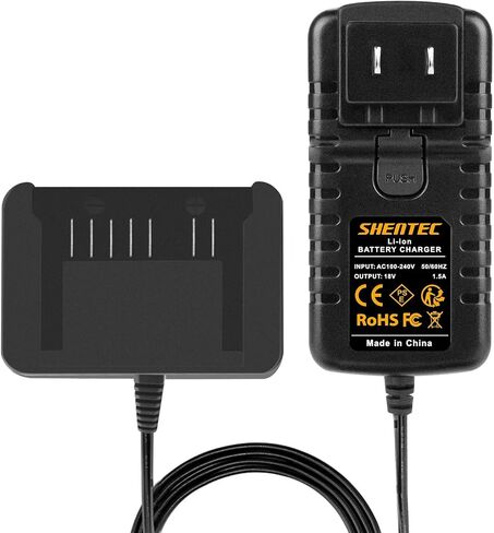 18V Li-ion Battery Charger Compatible with Hitachi BSL1815S | 339782 BSL1830C BSL1815X BSL1830 330139 330557 Li-ion Slide Style Battery in Kuwait
