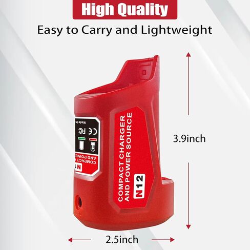 Upgrade for M12 USB Power Source Charger. Type-C Input Charging, USB Output & DC 12V Outlet for Heated Jacket, Replace 48-59-1201 49-24-2310 (Adapter Only) in Kuwait