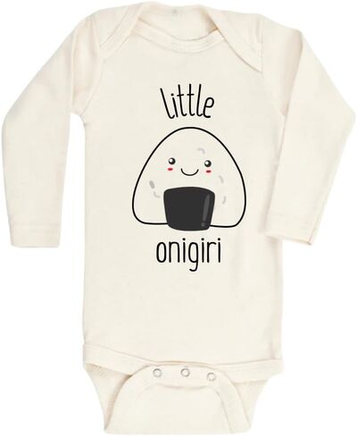 Little Onigiri Japanese Food Cute Baby Bodysuit, Kids & Toddler T-Shirt - Funny Outfit for Girls Boys Baby Shower Foodie Tee in Kuwait