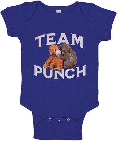 TeesAndTankYou Snuggley Punch Monkey Team Punch Baby Infant Bodysuit in Kuwait