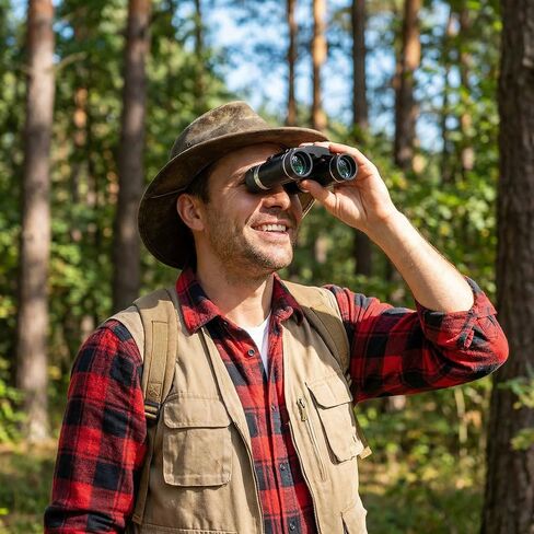 Compact Binoculars for Adults and Kids, Pocket Binoculars for Bird Watching, Concerts, Theater, Travel, Hiking and Sports Events, Lightweight Easy Focus Binoculars in Kuwait