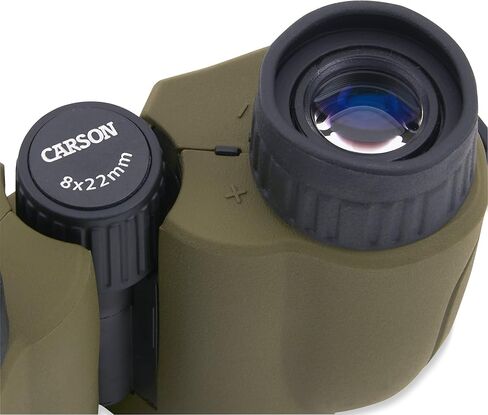 Carson Hornet 8x22mm Lightweight and Compact Binoculars for Bird Watching, Sight Seeing, Surveillance, Safaris, Concerts, Sporting Events, Hiking, Camping,Travel and Hunting Adventures (HT-822) in Kuwait