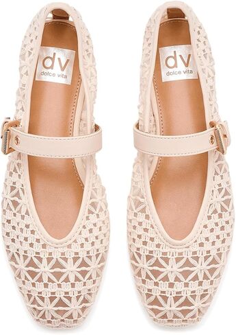 DV Dolce Vita Women's Mulaney Ballet Flat, Beige, 10 in Kuwait