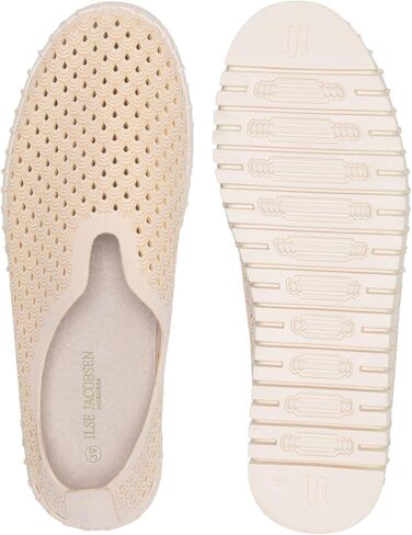 Ilse Jacobsen HornbÆK Flat Women's Shoes, Slip-On Trainers with Recycled Microfibre Material and Non-Slip Natural Rubber Sole, Tulip3275, Lightweight, Breathable, Environmentally Friendly, Kit, 7 in Kuwait