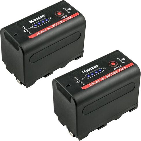 Kastar NP-F780EXP Battery 2-Pack Replacement for Sound Devices MixPre-3, Sound Devices MixPre-6, Sound Devices MixPre-10T, Sound Devices 663, FEELWORLD F5 Pro 5.5 in Kuwait