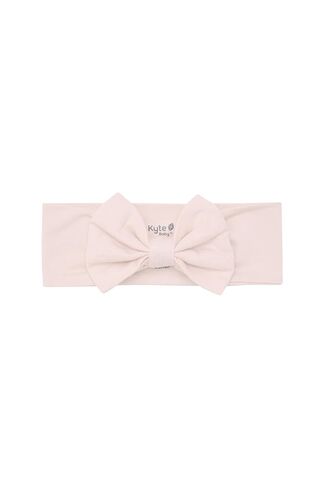 KYTE BABY Bow Headband for Girls, Ultra Soft Rayon Made from Bamboo, Stretchy and Stylish Baby Essential (3-6 Months, Blush) in Kuwait