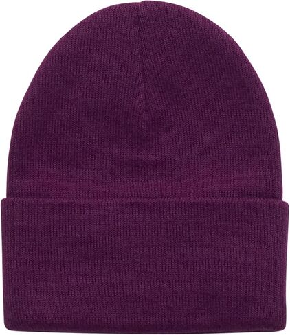 Carhartt Unisex Baby Knit Beanie Cuff Hat, Plum Caspia,One Size in Kuwait