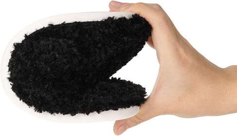Women's Cozy Slippers Warm Fuzzy Slippers,Black,10-11 Women | Memory Foam,Anti-slip,Lightweight in Saudi Arabia
