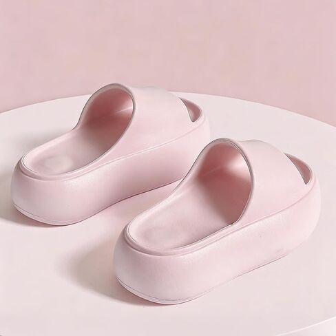 Women EVA Cloud Slides Pillow Slippers Ultra Soft Thick Cushioned Platform Slides for bedroom shower travel Home Casual Wear in Saudi Arabia