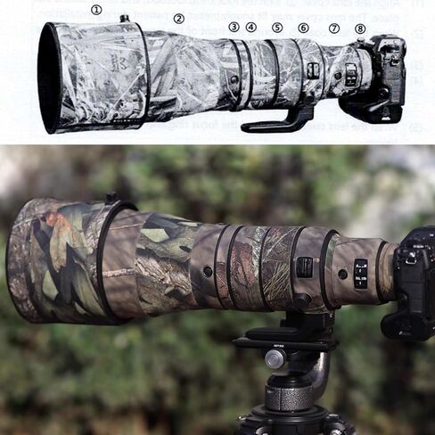 Rolanpro Lens Camouflage Cover Cover for Nikon NIKKOR Z 600mm f/4 TC VR S Rain Cover Lens Protective Sleeve Outdoor Case#9 Reed A in Saudi Arabia