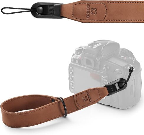 Leather Camera Wrist Strap with Quick Release for Photographers, Adjustable Camera Hand Strap in Saudi Arabia