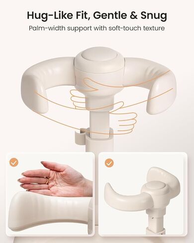 GROWNSY Baby Bath Stand & Foldable Shower Stand for Baby 6 Months And Up | 8 Height Settings & Adjustable Rounded Armrests, Anti-slip Pads, Built-in Shower Holder, ABS Material in Saudi Arabia