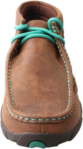 Twisted X Women's Chukka Driving Moc Boot, Bomber & Turquoise Side Stitching, 9.5 M in Kuwait