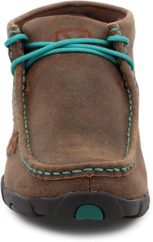 Twisted X Women's Chukka Driving Moc Boot, Bomber & Turquoise Side Stitching, 9.5 M in Kuwait