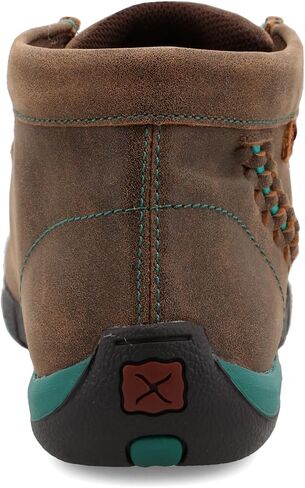 Twisted X Women's Chukka Driving Moc Boot, Bomber & Turquoise Side Stitching, 9.5 M in Kuwait