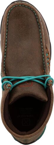 Twisted X Women's Chukka Driving Moc Boot, Bomber & Turquoise Side Stitching, 9.5 M in Kuwait