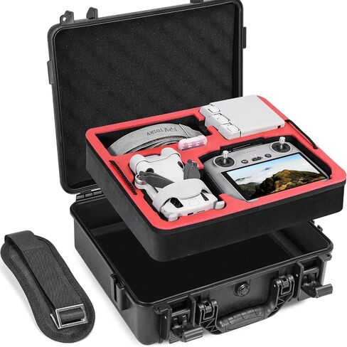 FPVtosky Dual Layer Hard Case for DJI Mini 4 Pro Fly More Combo, Waterproof Carrying Case for Mavic Mini 3/3 Pro Drone, Fits DJI RC2/ RC & RC-N2/ N1 Accessories in Kuwait
