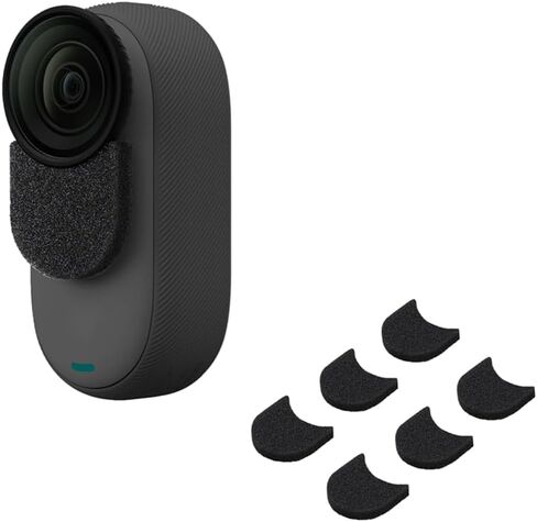Soft Noise Reduction Windproof Cotton Pads for Insta360 GO 3S, Portable Mini Mic Wind Muff Camera Accessory in Kuwait