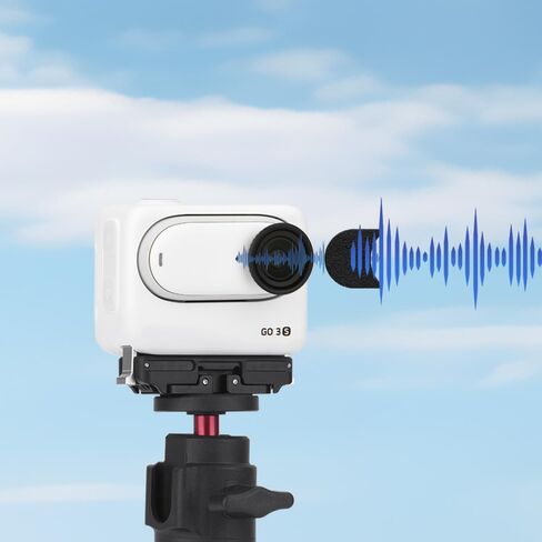 Soft Noise Reduction Windproof Cotton Pads for Insta360 GO 3S, Portable Mini Mic Wind Muff Camera Accessory in Kuwait