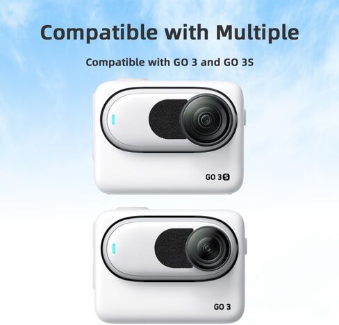 Soft Noise Reduction Windproof Cotton Pads for Insta360 GO 3S, Portable Mini Mic Wind Muff Camera Accessory in Kuwait