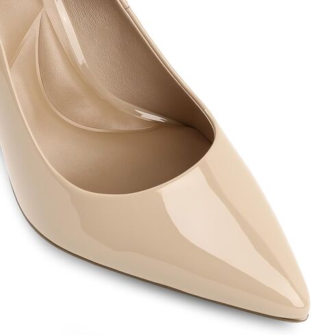 Nude Stiletto Heels, Dress Shoes for Women, Pointed Toe High Heels Womens Pumps Comfortable Cushioned Insole Ideal for Prom Party Wedding Size 8.5 in Kuwait