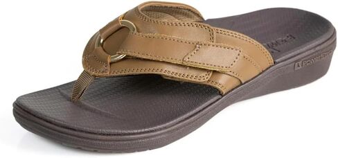PowerStep Archwear, Women's Arch Supporting Thong Sandal, Women's Orthotic Casual Dress Flip Flop, Shock Absorbing Sole, Plantar Fasciitis Relief, Neutral Arch, Lightweight, Non-Slip Tread in Kuwait