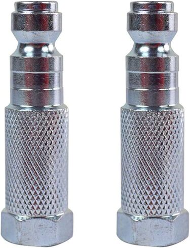 Interstate Pneumatics CPA4VT2L 1/4-Inch FPT Automotive Recapper Coupler Plug - Longer Version 50mm Length - PACK of 2 in Kuwait