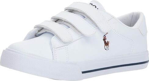 POLO RALPH LAUREN Boy's Easten EZ II (Little Kid) White Tumbled/Multi Purple 13 Little Kid M in Kuwait