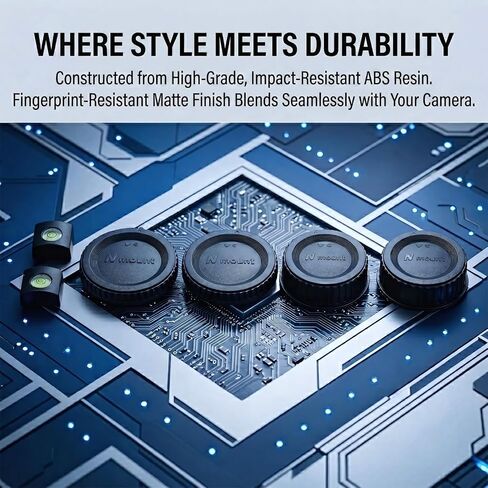 Body & Lens Cap Kit Compatible with Nikon F Mount D3500 D7500 | COMPATIBILITY: Fits Nikon F Mount DSLR Cameras D3500 D7500 D5600 D3400 D850. Includes Body Caps, Rear Caps & Hot Shoe Covers. in Saudi Arabia
