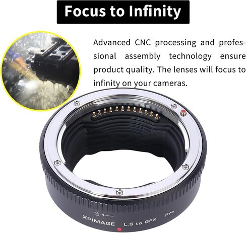 Electronic Lens Mount Adapter Ring Compatible with Leica S Lens to Fujifilm GFX Camera GFX50 GFX100 Auto in Kuwait