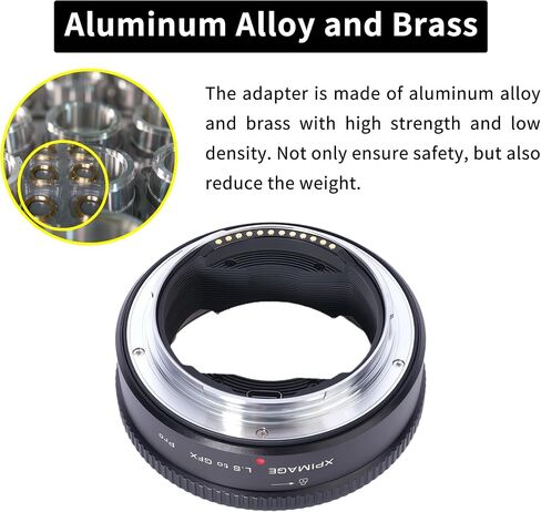 Electronic Lens Mount Adapter Ring Compatible with Leica S Lens to Fujifilm GFX Camera GFX50 GFX100 Auto in Kuwait