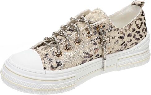 Very G Women's Women's Aman Glitter Sneakers - VGSP0292 8 1/2 M US Natural in Kuwait