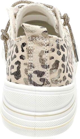 Very G Women's Women's Aman Glitter Sneakers - VGSP0292 8 1/2 M US Natural in Kuwait